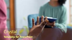  Presentation with african american patient - PPT theme having midsection-of-african-american-male background and a tawny brown colored foreground