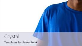  Presentation with design fashion - Theme with midsection-of-african-american-man background and a light blue colored foreground