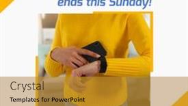  Presentation with space time - PPT theme enhanced with midsection-of-biracial-woman-checking background and a gold colored foreground