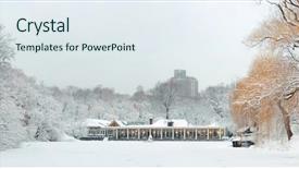  Presentation with manhattan - Amazing PPT theme having midtown manhattan new york backdrop and a  colored foreground