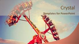  Presentation with vintage retro - Presentation theme having tradtional set of greek mezze grilled halloumi cheese pita bread grilled bell peppers green olives and feta with greens decorated with herbs lemon and olive oil over a blue wooden board top view background and a gray colored foreground.