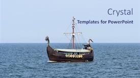  Presentation with viking ship - Colorful slide deck enhanced with miedzyzdroje-august-16-touristic-ship backdrop and a sky blue colored foreground