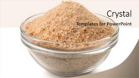  Presentation with monarch butterfly isolated on white - Cool new PPT layouts with miga - bowl of breadcrumbs isolated backdrop and a lemonade colored foreground