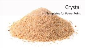  Presentation with pile - Slide deck enhanced with miga - pile of breadcrumbs isolated background and a white colored foreground