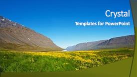  Presentation with rise - Amazing PPT layouts having mighty fjords rise from the sea in the westfjords peninsula northwestern iceland backdrop and a teal colored foreground