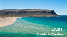  Presentation with golden - PPT theme having mighty golden beaches and turquise background and a  colored foreground