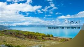  Presentation with new zealand - Presentation theme enhanced with mighty-mt-cook-is-appearing background and a light blue colored foreground