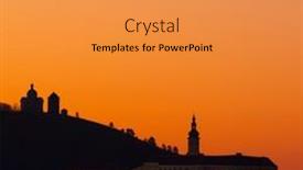  Presentation with czech republic - Beautiful slide deck featuring mikulov-castle-and-holy-hill backdrop and a gold colored foreground