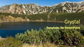  Presentation with pond - Colorful theme enhanced with mikuri pond backdrop and a tawny brown colored foreground