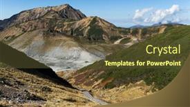 Presentation with hot spring - Colorful slide deck enhanced with mikurigaike hot spring backdrop and a tawny brown colored foreground