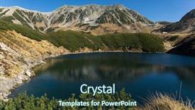  Presentation with pond - Cool new presentation design with mikurigaike pond backdrop and a ocean colored foreground