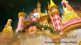  Presentation with disney - Presentation enhanced with milan-italy-circa-november-2017 background and a yellow colored foreground