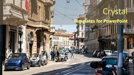  Presentation with magenta - Slide deck having milan-italy-may-22-2019 background and a violet colored foreground