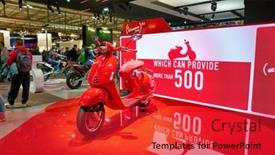  Presentation with exhibition - Colorful PPT theme enhanced with milan-italy-november-11-2017 backdrop and a red colored foreground
