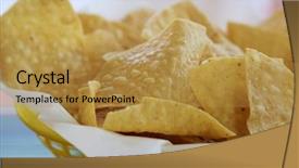  Presentation with chips and salsa - PPT layouts with mild green - chips and salsa fresh deep background and a gold colored foreground