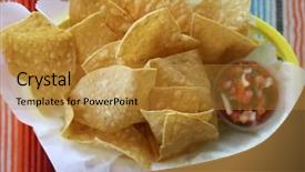  Presentation with yellow paper - Amazing PPT theme having mild green - chips and salsa fresh deep backdrop and a gold colored foreground