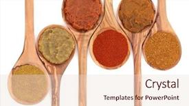  Presentation with curry powder - Cool new theme with mild green - curry powder and paste backdrop and a lemonade colored foreground