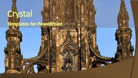  Presentation with wall street stocks - Beautiful slides featuring mile stones - walter scott monument on princess backdrop and a tawny brown colored foreground