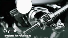  Presentation with motorcycle - Theme consisting of mileage - motorcycle background and a tawny brown colored foreground