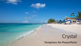  Presentation with islam famous mosque in turkish - Colorful presentation design enhanced with miles - famous seven mile beach backdrop and a soft green colored foreground