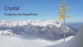  Presentation with corporate milestone - Audience pleasing theme consisting of milestone backdrop and a light blue colored foreground