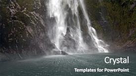  Presentation with sound - Amazing slide set having milford sound waterfall new backdrop and a dark gray colored foreground