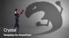  Presentation with boxing pacquiao - Presentation theme enhanced with milit - businessman with boxing glove fighting background and a  colored foreground