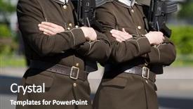  Presentation with rifles - Audience pleasing presentation consisting of militar - two marching latvian honor guards backdrop and a  colored foreground