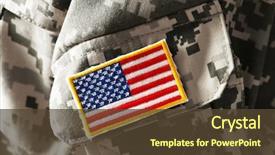  Presentation with army - Amazing slides having military - u s army uniform closeup backdrop and a tawny brown colored foreground