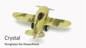  Presentation with aircraft - Slides consisting of military aircraft with camouflage paint background and a pink colored foreground