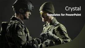  Presentation with brave - Presentation consisting of military-and-war-concept-two background and a dark gray colored foreground