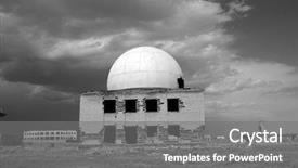  Presentation with central asia - Presentation theme enhanced with military base in central asia background and a gray colored foreground