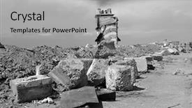  Presentation with central asia - Amazing presentation having military base in central asia backdrop and a light gray colored foreground