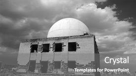  Presentation with central asia - Presentation with military base in central asia background and a gray colored foreground