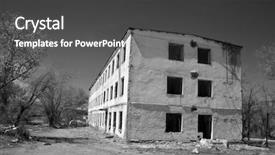  Presentation with central asia - Colorful PPT theme enhanced with military base in central asia backdrop and a dark gray colored foreground