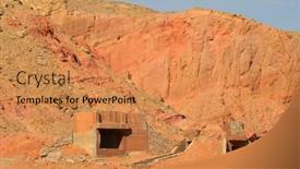  Presentation with egypt - Colorful presentation enhanced with military-bunker-in-sinai-desert backdrop and a coral colored foreground