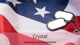  Presentation with nationalism - Presentation having military forces military service patriotism background and a coral colored foreground