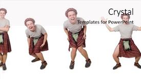  Presentation with monarch butterfly isolated on white - Cool new PPT theme with military formal - funny scotsman isolated on white backdrop and a  colored foreground