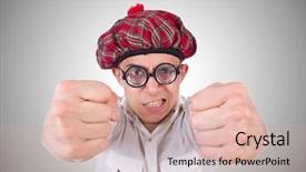  Presentation with urine of funny - Beautiful PPT theme featuring military formal - funny scotsman isolated backdrop and a coral colored foreground