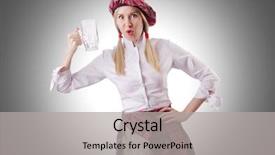  Presentation with kilt - PPT theme featuring military formal - scottish traditions concept with person background and a  colored foreground