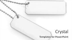  Presentation with army - Beautiful presentation theme featuring military hospital - army badges isolated on white backdrop and a white colored foreground