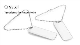  Presentation with business intelligence white robotic arm - Cool new PPT theme with military hospital - army badges isolated on white backdrop and a  colored foreground