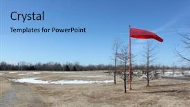  Presentation with crash landing on you - Audience pleasing presentation theme consisting of military hospital - landing strip backdrop and a teal colored foreground