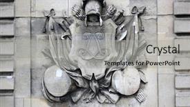  Presentation with notre dame de paris france - Slides with military hospital - les invalides complex paris france background and a light gray colored foreground