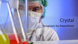  Presentation with medical science equipment research laboratory - Amazing theme having military hospital - medical science equipment research laboratory backdrop and a light blue colored foreground