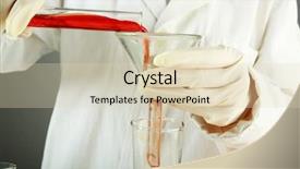  Presentation with research - Cool new presentation with military hospital - medical science equitpment research laboratory backdrop and a  colored foreground