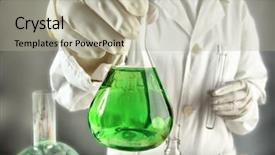  Presentation with medical science equipment research laboratory - Beautiful theme featuring military hospital - medical science equitpment research laboratory backdrop and a mint green colored foreground