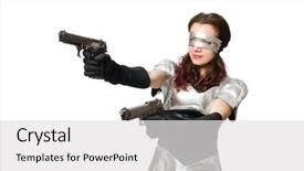  Presentation with life insurance concept white - Beautiful presentation design featuring military intelligence - woman in tech concept isolated backdrop and a  colored foreground