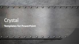  Presentation with punk - Theme with military metal steam punk background background and a gray colored foreground