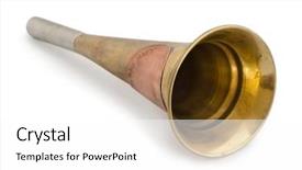  Presentation with military navy - Cool new PPT layouts with military music - old brass navy fog horn backdrop and a white colored foreground